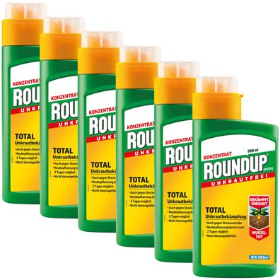 6 x ROUNDUP® Universal, 500 ml