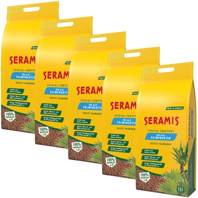 5 x SERAMIS® Spezial-Substrat für Palmen, 15 Liter