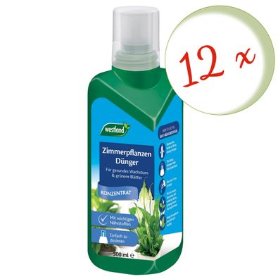 12 x WESTLAND® Zimmerpflanzen Dünger, 500 ml