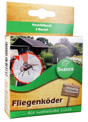 SILENCE® Fliegenfalle Nachfüllpack, 3 Beutel