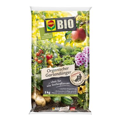 COMPO BIO Organischer Gartendünger, 5 kg