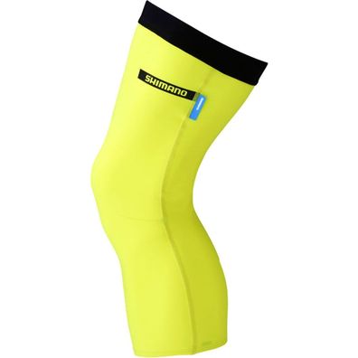 Shimano Knee Warmer M neon gelb