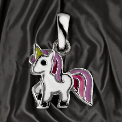 Kinder Anhänger Einhorn 925 Sterling Silber Silberanhänger