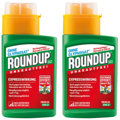 2 x ROUNDUP® Express Konzentrat, 250 ml