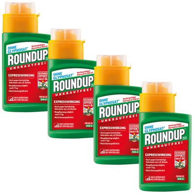 4 x ROUNDUP® Express Konzentrat, 250 ml