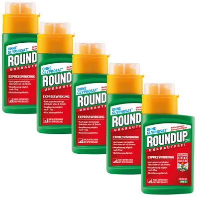 5 x ROUNDUP® Express Konzentrat, 250 ml