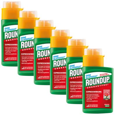 6 x ROUNDUP® Express Konzentrat, 250 ml