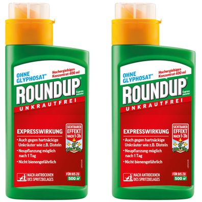 2 x ROUNDUP® Express Konzentrat, 400 ml