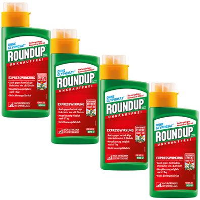 4 x ROUNDUP® Express Konzentrat, 400 ml