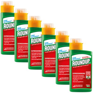 6 x ROUNDUP® Express Konzentrat, 400 ml