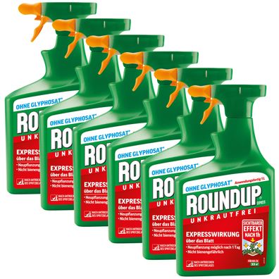 6 x ROUNDUP® Express AF Sprühflasche, 1 Liter