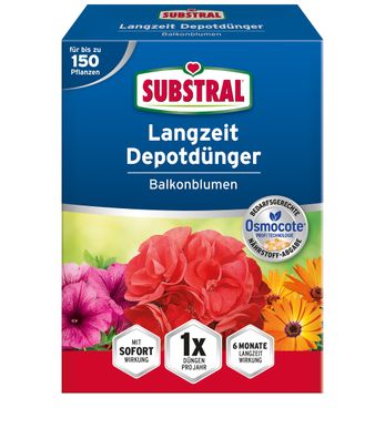 SUBSTRAL® Langzeit Depotdünger für Balkonblumen, 1,5 kg