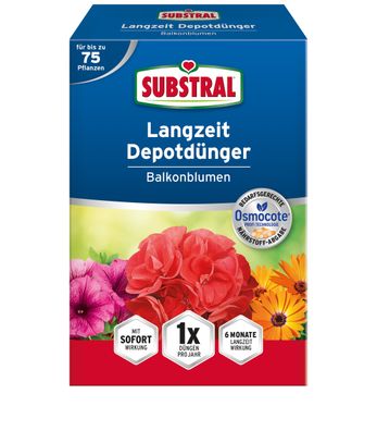 SUBSTRAL® Langzeit Depotdünger für Balkonblumen, 750 g