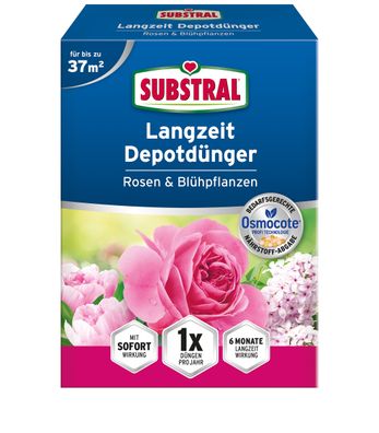 SUBSTRAL® Langzeit Depotdünger für Rosen & Blühpflanzen, 1,5 kg