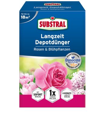 SUBSTRAL® Langzeit Depotdünger für Rosen & Blühpflanzen, 750 g