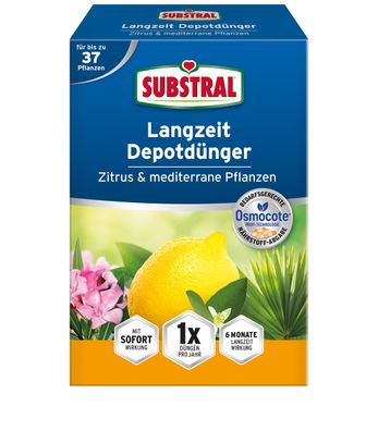 SUBSTRAL® Langzeit Depotdünger für Zitrus & Mediterrane Pflanzen, 750 g