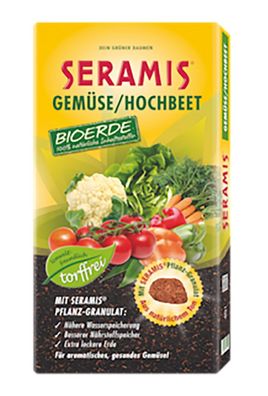 SERAMIS® Gemüse / Hochbeet Bioerde, 40 Liter