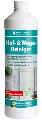 HOTREGA® Hof- und Wege-Reiniger, 1 Liter Flasche (Konzentrat)