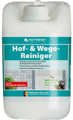 HOTREGA® Hof- und Wege-Reiniger, 5 Liter Kanister (Konzentrat)