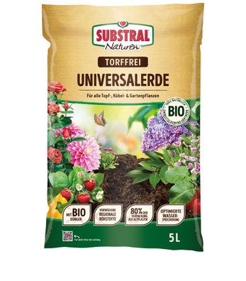 SUBSTRAL® Naturen® Universalerde Torffrei, 5 Liter