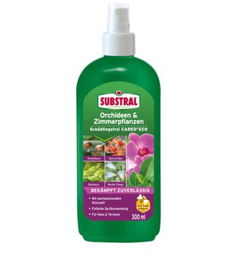 SUBSTRAL® Orchideen & Zimmerplanzen Schädlingfrei Careo® Eco, 300 ml Sprühflasche