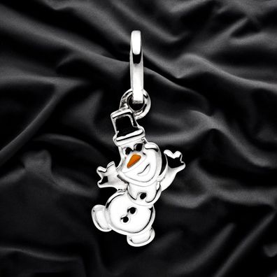 Kinder Anhänger Schneemann 925 Sterling Silber