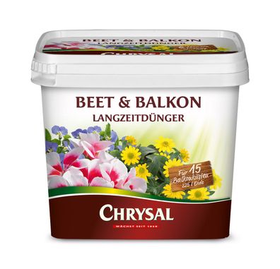 Chrysal Beet & Balkon Langzeitdünger im Eimer, 900 g