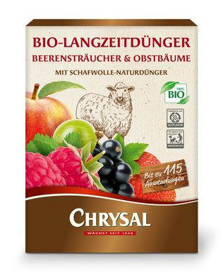 Chrysal Bio-Langzeitdünger Beerensträucher & Obstbäume, 1,8 kg