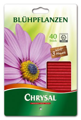 Chrysal Blühpflanzen Düngestäbchen, 40 Stück