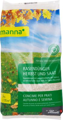 MANNA® Rasendünger Herbst und Saat, 5 kg