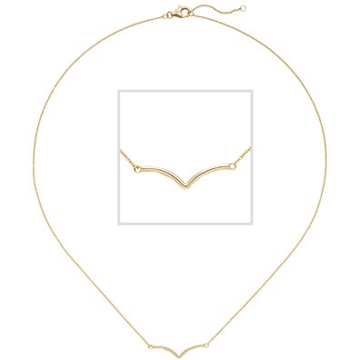 Collier Halskette 585 Gold Gelbgold 45 cm