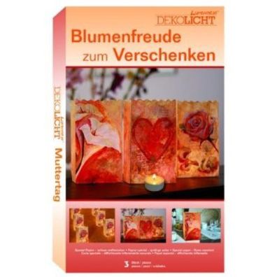 Luminaria Dekolicht-Tüten "Blumenfreude zum Verschenken" 3er Stück verschiedene