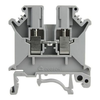 Reihenklemme 2.5mm2 Schraubklemme Durchgangsklemme Grau VDE UL 3336