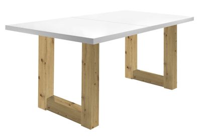 Esstisch ausziehbar Eila 1 140 x 90 x 75 Asteiche/Weiß 13329