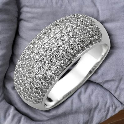 Damen Ring 925 Sterling Silber 158 Zirkonia Silberring