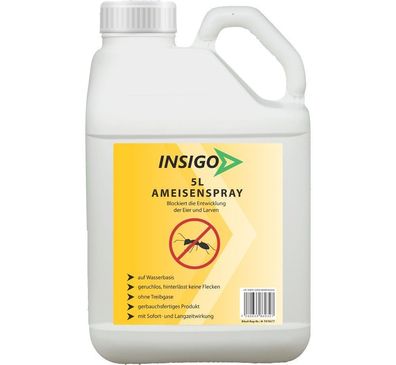 INSIGO 5L Ameisenspray Ameisenmittel gegen Ameisen Bekämpfung