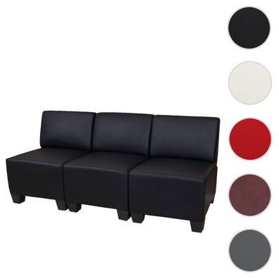 Modular 3-Sitzer Sofa Couch Lyon, Kunstleder