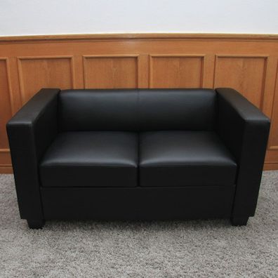 2er Sofa Couch Loungesofa Lille, Leder