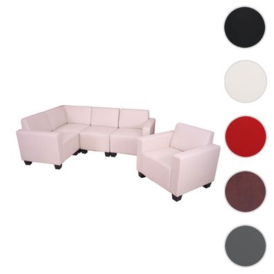 Modular Sofa-System Couch-Garnitur Lyon 4-1, Kunstleder