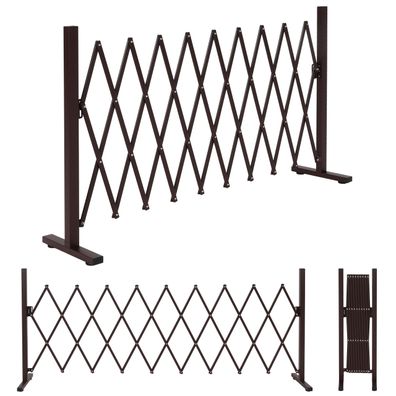 Alu Absperrgitter HWC-K56, Scherengitter, ausziehbar schwenkbar 103x36-265x31cm