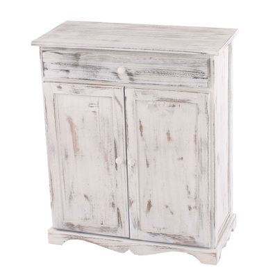 Kommode Schrank, 78x66x33cm, Shabby-Look, Vintage