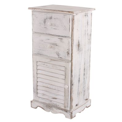 Kommode Schrank, 81x40x32cm, Shabby-Look, Vintage