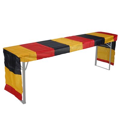 Tischdecke für Bierzeltgarnitur HWC-D19, Tischhusse, Deutschland WM EM