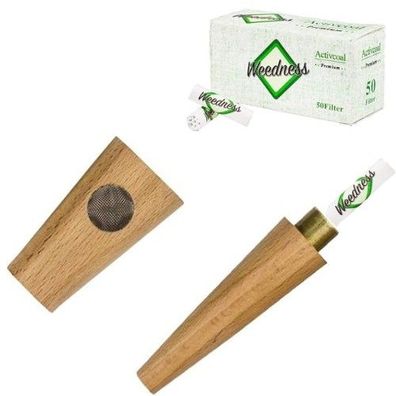 Aktivkohlefilter-Pfeife - Holzpfeife Holzpfeifchen Smoking Pipe Tabak