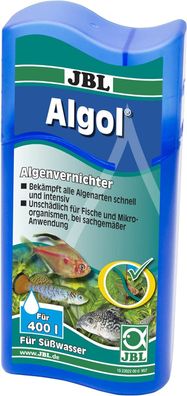 JBL Algol Algenmittel zur Bekämpfung von Algen in Süßwasser-Aquarien 100 ml bis