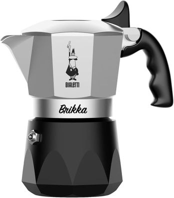 Bialetti Brikka 2023 Kaffeebereiter Mokakanne 2 Tassen