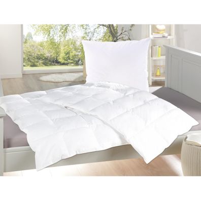 Bettenset Daunenfeeling Steppbett 135x200cm Kopfkissen 80x80cm Bettdecke