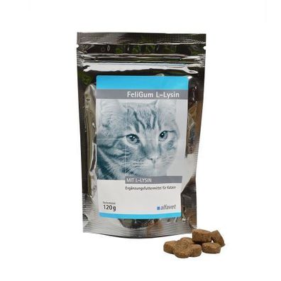 Alfavet FeliGum® L-Lysin 120g Ergänzungsfuttermittel für Katzen