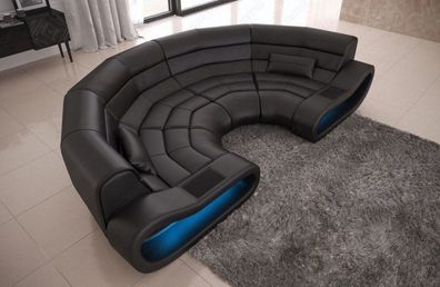 Big Sofa Concept Ledersofa mit Beleuchtung