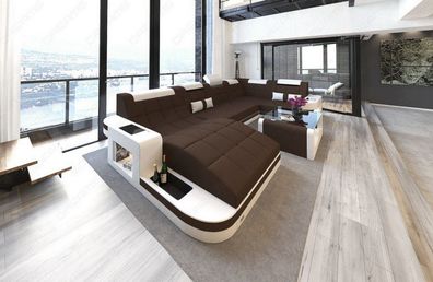 Sofa Wohnlandschaft Wave mit Stoffbezug